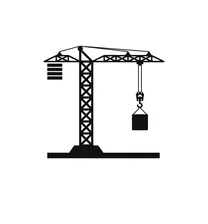 fotos und bilder von baustellen und kran als piktogramm der construction site crane grue