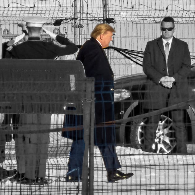 potus, uspresident, president of the united states mr. donald trump arrival at World Economy Forum WEF Davos, fotohaefeli