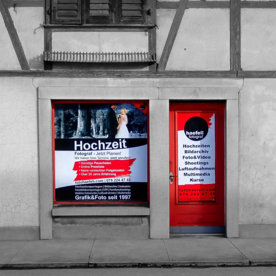 Lager und Fotostudio von Jörg Haefeli, fotohaefeli.com an der Jurastrasse 28 in Aarwangen