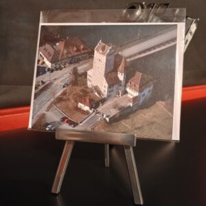 Luftaufnahme Schloss Aarwangen, Hotel Bären, Aareübergang, Aarebrücke, asm