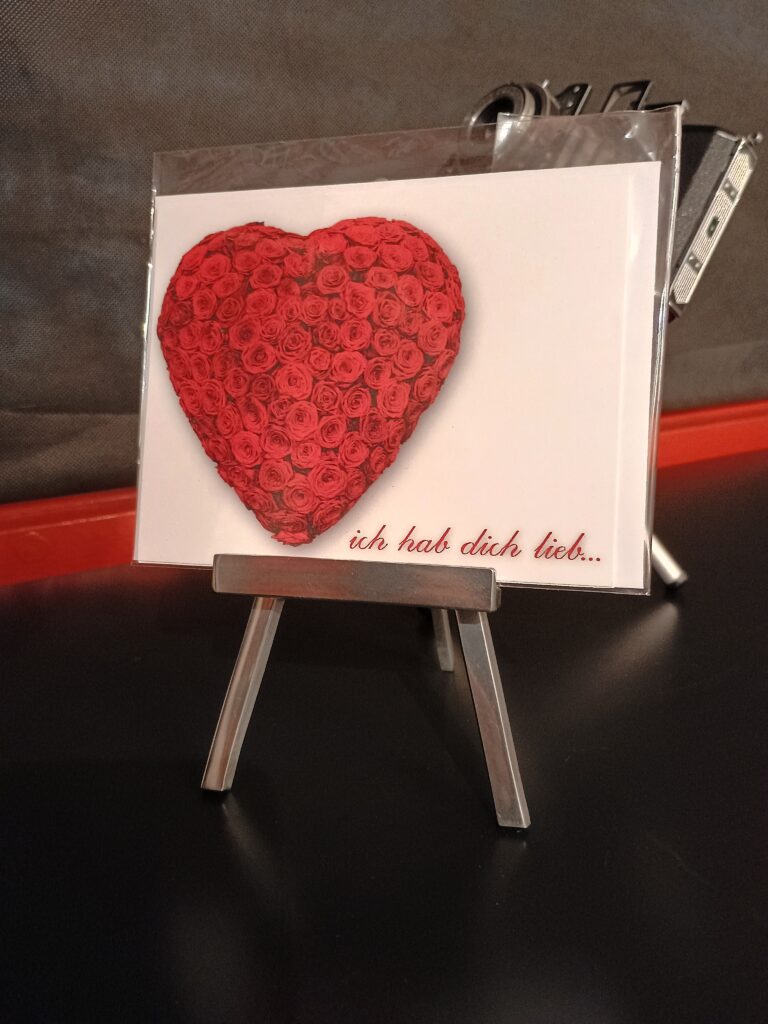 ich hab dich lieb, herz, rotes herz, schreibkarte, liebesbrief, fotohaefeli