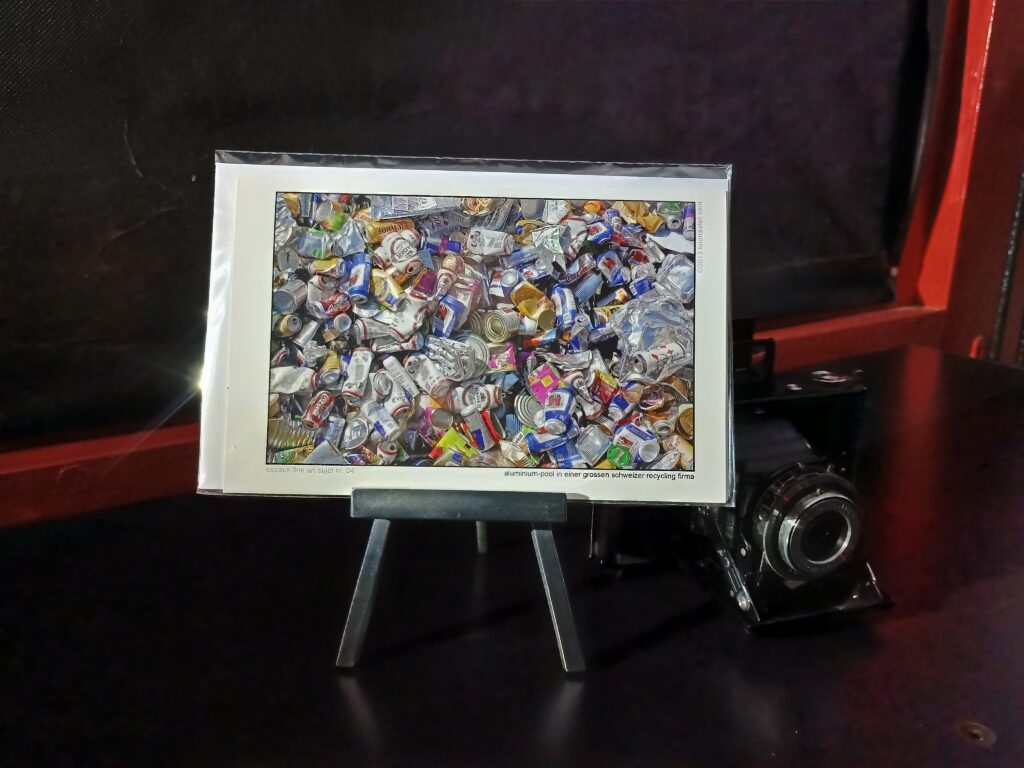 Aludosen in einer Recyclingfirma