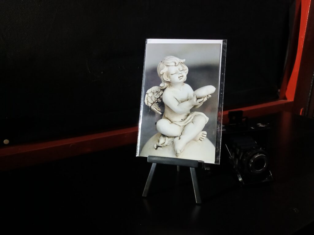 Engelskarte für Weihnachten, Angel for Christmas
