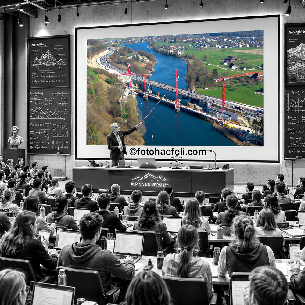 ARGE LUWA Autobahn A1, Luftaufnahme